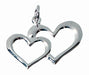 3/4-Inch Heart Charms, 24 Count