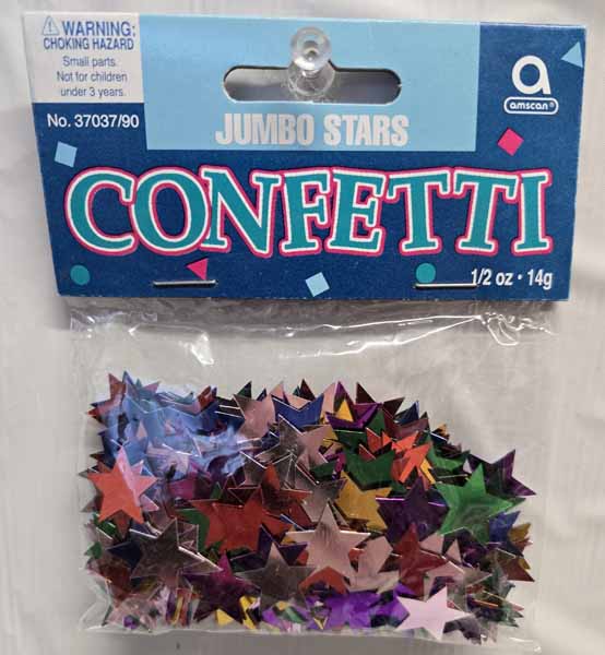 Multicolour Jumbo Star Confetti