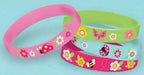 Garden Girl Rubber Bracelets, 4 Pack