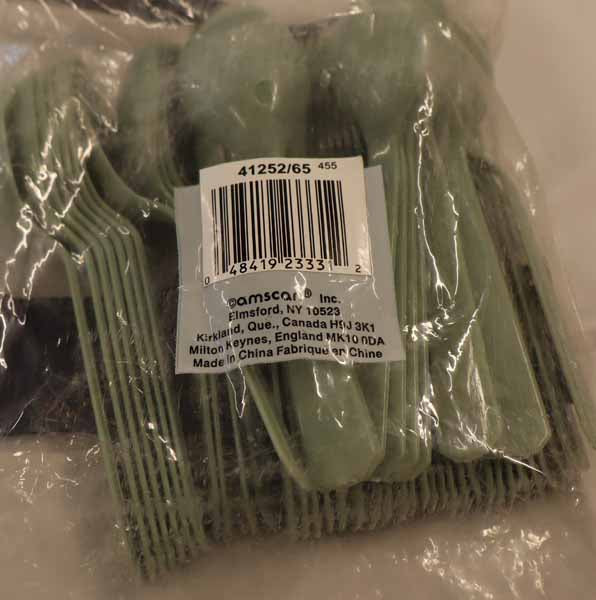 Green Tea Plastic Spoons, 50 Count