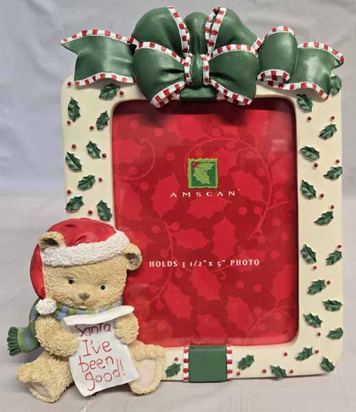 Teddy Time I've Been Good Christmas Frame