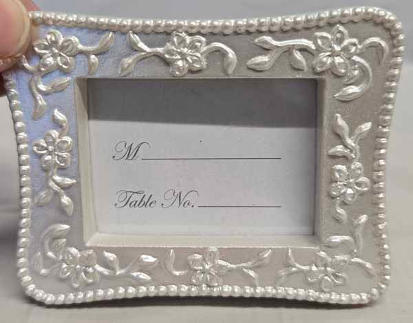 Petals & Pearls Place Card and Photo Holder