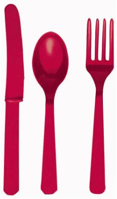 Peach Plastic Spoons, 24 Count
