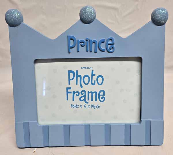 7"X7.5" BOY'S 1ST BDAY RESIN FRAME 6CS
