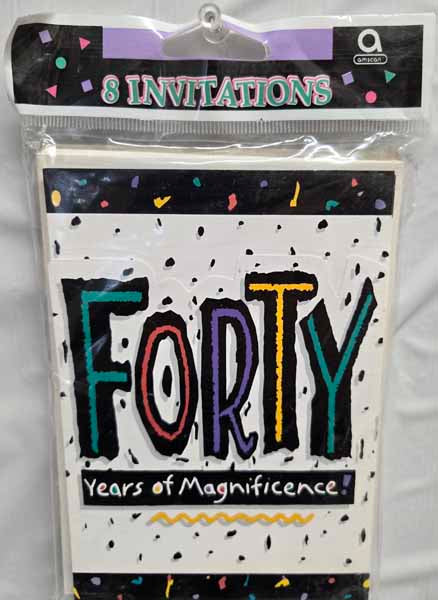 Older Better 40th Birthday Invitations, 8 Pack