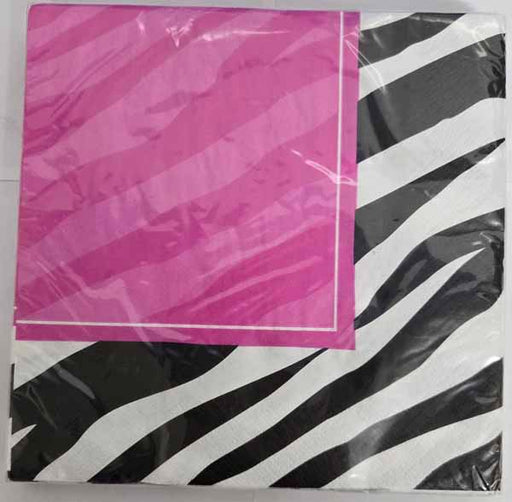 Zebra Party Luncheon Napkins, 16 Count