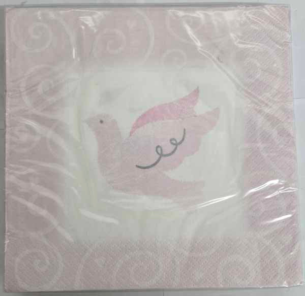 Simply Sparkling Dove Luncheon Napkins, 16 Count