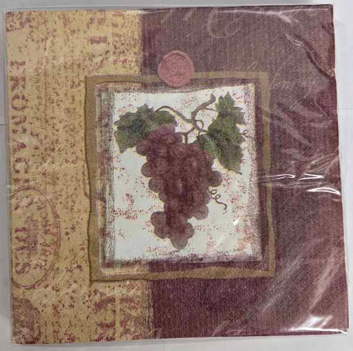 Vineyard Grapes Luncheon Napkins, 16 Count