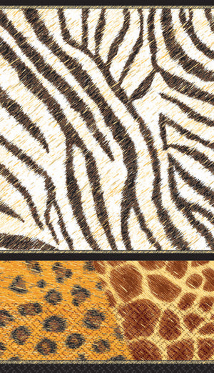 Animal Print Paper Guest Towels, 16 Count