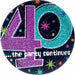 The Party Continues 40th Birthday 9-Inch Plates, 8 Count