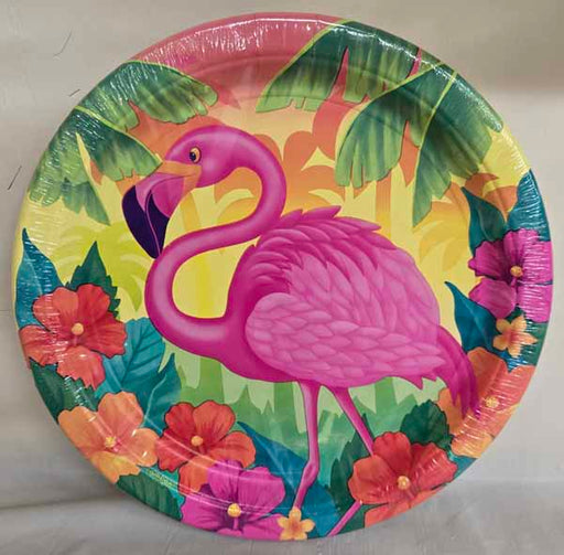Flamingo Beach 10-Inch Plates, 8 Count