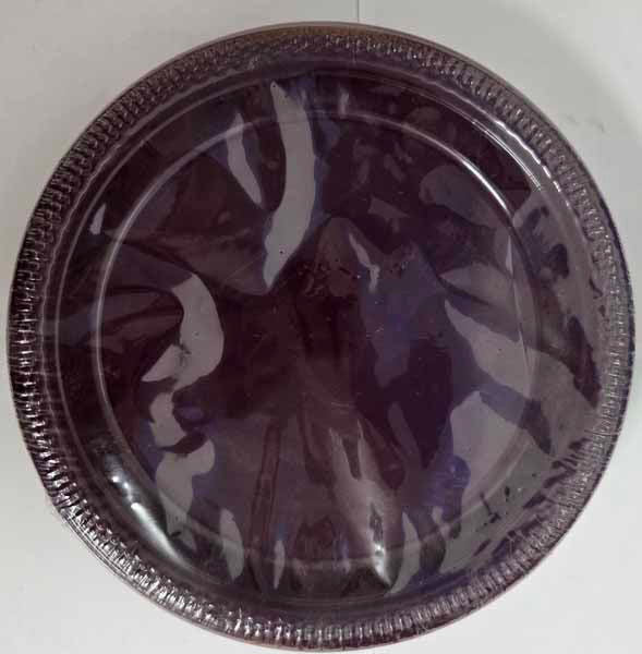Eggplant Purple 7-Inch Plastic Plates, 40 Pack