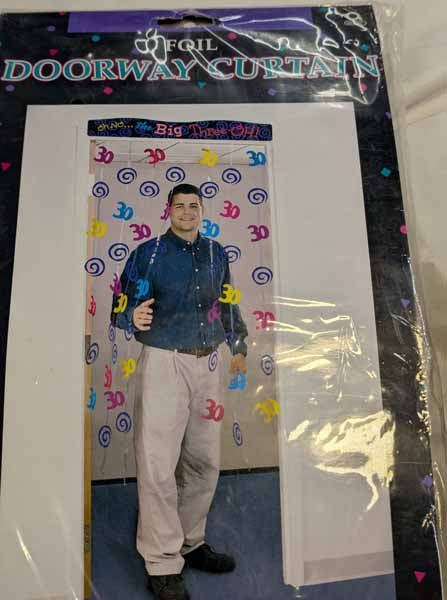 Oh No... The Big 30 Birthday Door Curtain