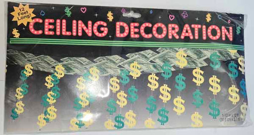 Casino Party Foil Ceiling Decoration