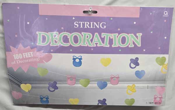 100-Foot Baby Shower String Decoration