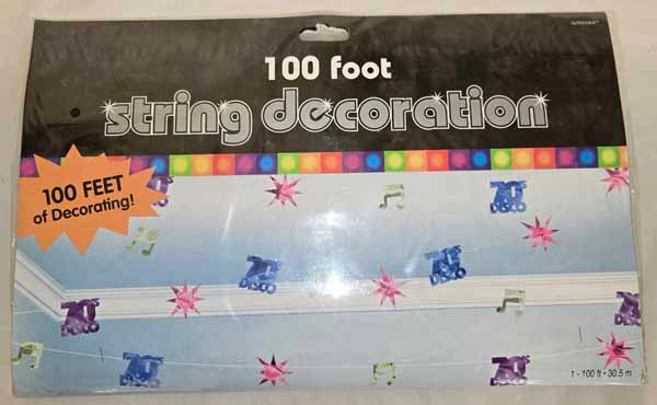 Disco String Decoration, 100 ft