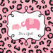 Sweet Safari Girl Baby Shower Beverage Napkins, 36 Count