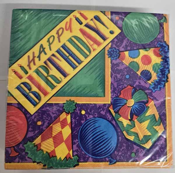 Birthday Time Luncheon Napkins, 36 Count