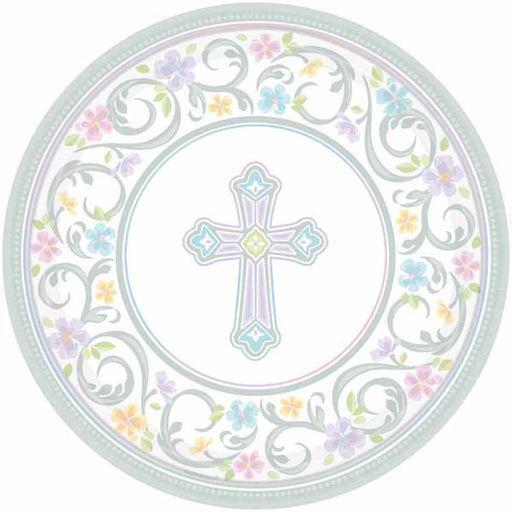 Blessed Day 7-Inch Dessert Plates, 18 Count