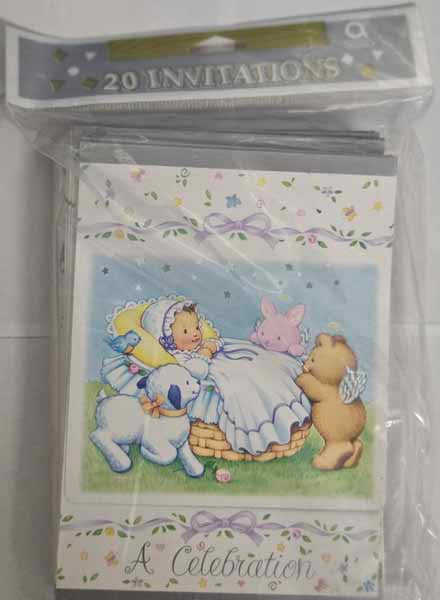 Heavenly Moments Folded Invitations, 20 Pack