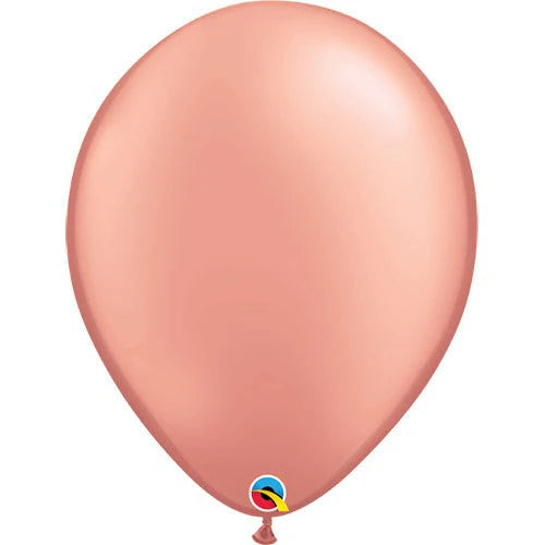 Qualatex Pearl Rose Gold 16″ Latex Balloons (50/Pk)
