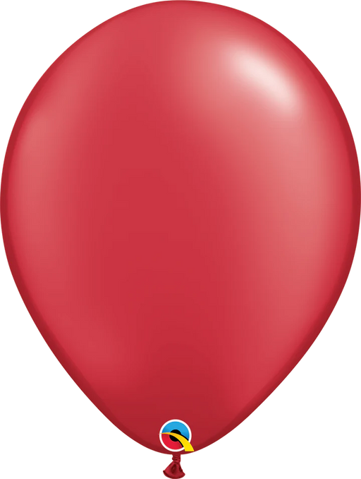 Qualatex Pearl Ruby Red 16″ Latex Balloons