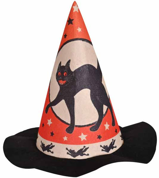 Chapeau de sorcière vintage en feutre pour Halloween