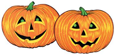 Jack-O'-Lantern Faces Halloween Decorations