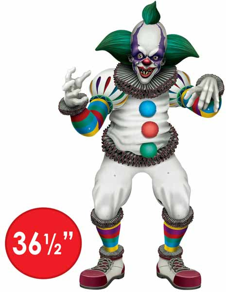 Jointed Creepy Clown Halloween Decoration, 1 Count