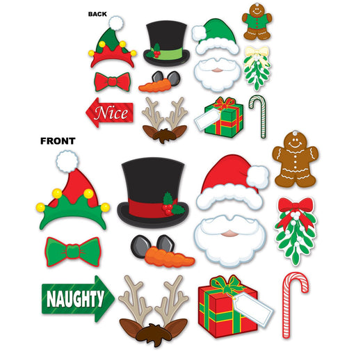Accessoires photo amusants pour Noël, lot de 12