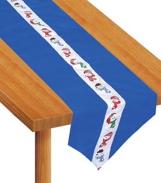 Snowman Fabric Table Runner, 6 ft