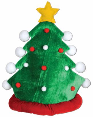 Plush Christmas Tree Hat