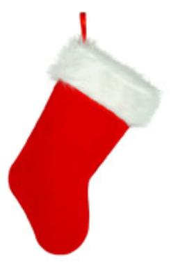 15-Inch Plush Christmas Stocking