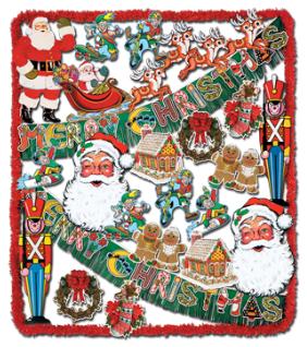 Christmas Trimorama 23-Piece Decoration Set