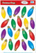 Christmas Light Bulb Clings, 20 per Sheet