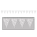 Snowflake Pennant Banner, 11 Inches x 12 Feet