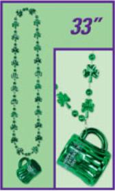 Shamrock Beads with St. Patrick's Day Mug