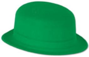 Green Velour Derby Hat