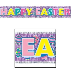 Metallic Easter Banner, 8 Inches x 5 Feet