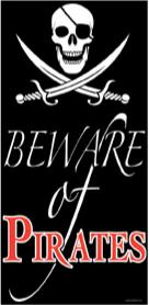 Beware of Pirates Door Cover