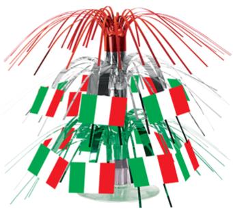 Mini Italian Flag Cascade Centerpiece