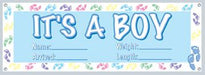 It's a Boy Sign Banner, 63 x 21 Inches