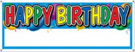 Happy Birthday Blank Sign Banner, 1 Pack