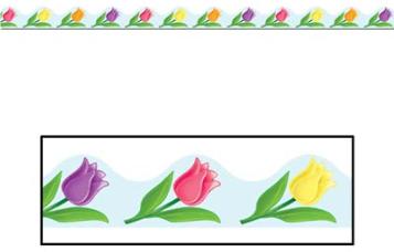 Spring Border Trim, 37 ft per Package