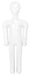 White Inflatable Party Dummy, 1 Count