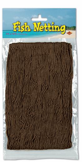 Brown Decorative Fish Netting, 4 ft x 12 ft
