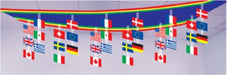 International Flag Ceiling Decoration, 1 Pack