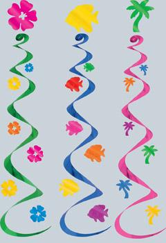 LUAU WHIRLS (3PKG) 30"