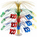 Multicolor "100" Cascade Centerpiece, 18 Inches
