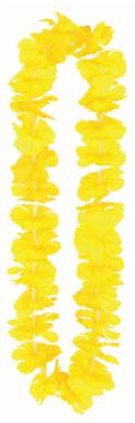 "36" Soie Jaune N' Pétales Fête Leis"